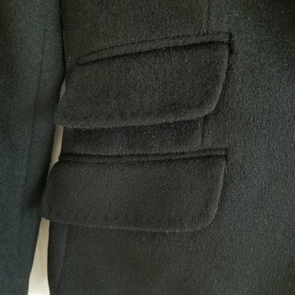 Black Wool Cashmere Blazer/ Suit Jacket - Picture 5 of 11